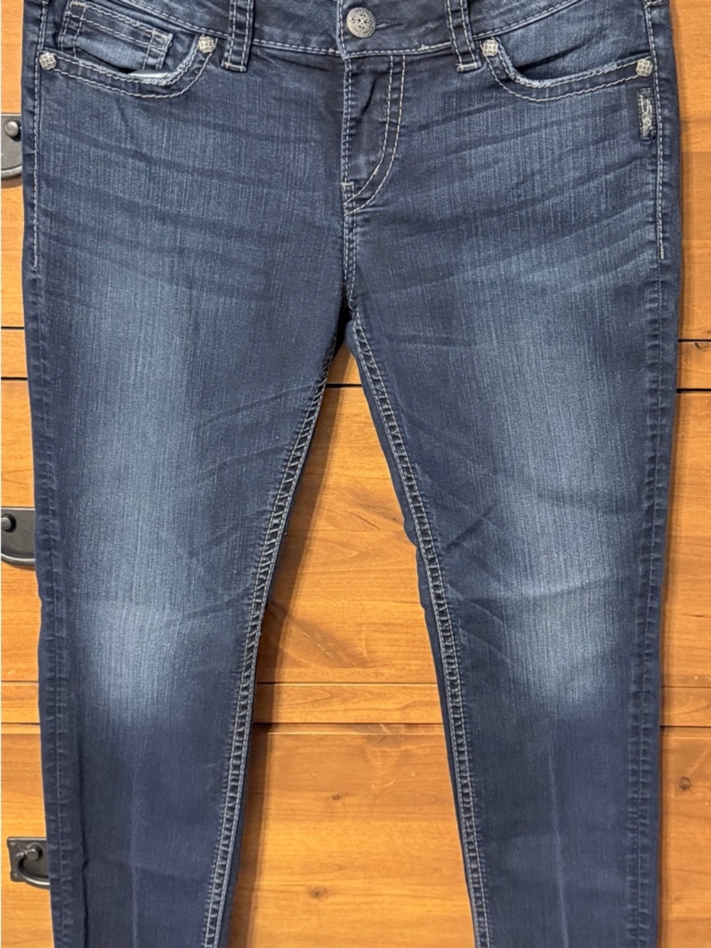 Women’s Silver Jeans Dark Blue Stretch Skinny
